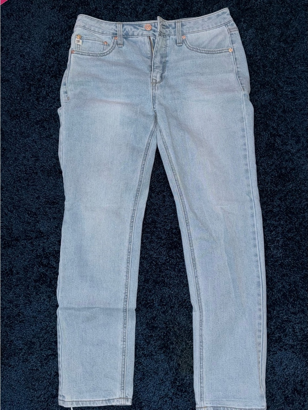 7 For All Mankind Light Blue Straight-Leg Women’s Jeans